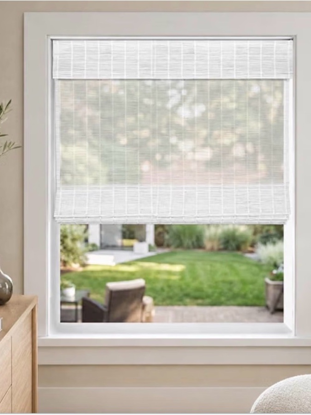 Chicology Woven Bamboo Roman Shade-NEW